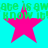 Four pink stars on cyan background with green text repeating 'ate is aw' and 'KNOW it!' in pixelated font.