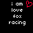 Static pixel art displays white text on black background with red heart symbol above 'love' in left