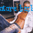 A pixelated image of a shirtless man in a white open shirt and blue pants, with blue text overlays reading "are babygag sex?" and "oor bad!".