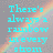 Pixelated cyan text reads 'There's always a rainbow in every storm' over a gray background with a diagonal rainbow gradient.