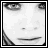 Black-and-white pixelated of six showing a person's face with text overlays reading 'I'm', 'not', 'like', 'you.', and 'you.' in different