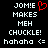 Pixelated text and symbols on black background with red heart symbol in top-right corner of left