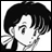 Black-and-white pixelated anime-style icon showing a character with short dark hair and a white bow, next to text reading "Anime IM" and "com" on a black background.
