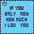 A 4-frame animated contact sheet of pixel-art buddy icons with blue backgrounds, each containing text and a heart symbol.