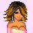 Pixel art contact sheet showing a female character in multiple poses with pink and yellow clothing, holding accessories, against a light purple background with text "Daddys lil girl" at the bottom.