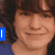A four- shows a person with brown hair smiling, with blue text overlays changing
