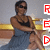 Pixelated image of a person in dark sunglasses and sleeveless top seated with arms crossed, next to red-and-white symbols on the right.