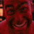 A red-toned animated sequence shows a person's face in four distinct expressions across two , with visible teeth and eye movements