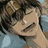 Pixelated anime-style character with brown hair and closed eyes, hand near face, next to black background with white text "AnimeIM" and "com".