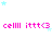 A static image with repeated pink text and scattered light blue stars on a white background.