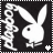 White rabbit silhouette with 'Playboy' text on black background, featuring small heart and star icons in different positions across frames.