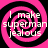 Four identical pink and black spiral patterns with white text reading "I make superman jealous" arranged in a