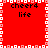 Red square icon with white pixelated border, four identical sections each containing 'cheer4 life' text in black pixelated font.