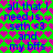 Green background with pink and purple heart patterns, blue text reading 'all that I need is... seth <3 and my bffs' repeated twice.