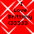 Red background with white diamond lattice pattern and black text reading "I Love Brittany (33333)" in four identical quadrants.