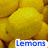 Yellow lemons fill the background; blue text 'Lemons' appears on left, green 'make' on right in first frame.