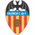 Static pixelated icon of a shield-shaped sports team crest with red and yellow vertical stripes, blue banner, black bat-like bird, and brown soccer ball emblem.