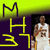Pixelated image with yellow text 'MH 37' on dark purple background and basketball player in white jersey on right.