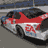 Animated sequence of a red and white race car with EA Sports branding, transitioning to a static logo for 'NASCAR Thunder 2003' on the right.