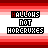 identical pixelated icons with red and white text on a gradient background, each displaying 'HALLONI NOT HOPCRUKES' in varying color states