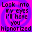 Four identical display pixelated text over a purple and pink spiral background with no visible animation changes