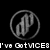 Three circular grayscale icons with stylized 'DD' symbols, each paired with distinct text below on a black background.