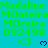 Green text on cyan background with repeated names, numbers, and heart symbols in a