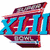 six football-themed images showing team logos, players in action, and trophy celebrations with 'XLIII' text
