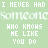Animated text-based icon with repeating phrases on a light green background, displaying sequential pixel changes in lettering.