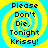 Four identical pixelated display text over a yellow and cyan spiral background with no visible animation changes