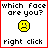A 4x4 contact sheet of pixel art smiley faces with text prompts, each frame showing a different expression and the phrase "right click" below it.