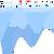 Pixelated static image of a blue tank silhouette against a light blue background with faint white and gray accents.