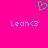 A static pixel art image with a bright pink background, featuring two identical text strings and one green heart symbol.