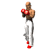Animated sequence of a muscular figure in white pants and red gloves performing martial arts movements against a plain background.