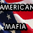 American Mafia text overlaid on a U.S. flag background with an eagle graphic, all in pixelated style.