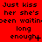 Red background with black pixelated text repeating 'Just kiss her she's been waitinoen long enough' in multiple , showing slight variations between frames