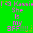 Green background with repeated pink text 'Kassie' and 'She is my BFF!!!' with orange and green stars, animated star changes between frames.