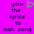 Pixelated text on a bright pink background with a green heart symbol above the left text block.