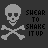 Gray skull and crossbones icon with 'SHEAR TO SHAKE IT UP' text, animated color shifts on letters