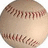 A baseball with brown stitching on a white background, next to cyan text reading 'Kendra #70 Fall Ball '07' on purple.