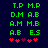Green pixelated text on dark blue background with red heart symbols below, showing two identical static frames side-by-side.