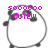 Pixelated grayscale cartoon face with pink text reading "500000 CUTE!!!" overlaid on top, set against a white background.