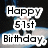 Animated icon shows a figure in black pants and white shoes on a blue platform with text overlays celebrating Michael Jackson's 51st birthday.