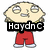 Pixelated cartoon character with large round eyes and beige skin wears red pants with white cuffs; text overlays change across frames.