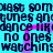 Pixelated cyan background with dark blue text repeating 'dance like dance no ones no ones watching;watching' and pink vertical lines, animated as a static image.