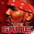 A pixelated image of a person wearing a red bandana with white dots, with text reading "GAME" below the face.