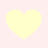 Four pale yellow hearts arranged in a on a light pink background, each heart with a soft rounded shape and no additional details