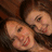 Two people with long brown hair smiling closely together in a pixelated image, next to pink text reading 'sprinkles & mood' and 'bestfriends'.