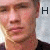 Animated contact sheet of a person's face with vertical text changing across frames, displayed on gray background.
