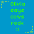 Blue background with green text reading "Olivia says cows rock :)" and yellow star icons in corners, repeated across a